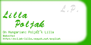 lilla poljak business card